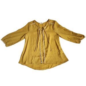 Hayden Girls mustard yellow top sz 9/10